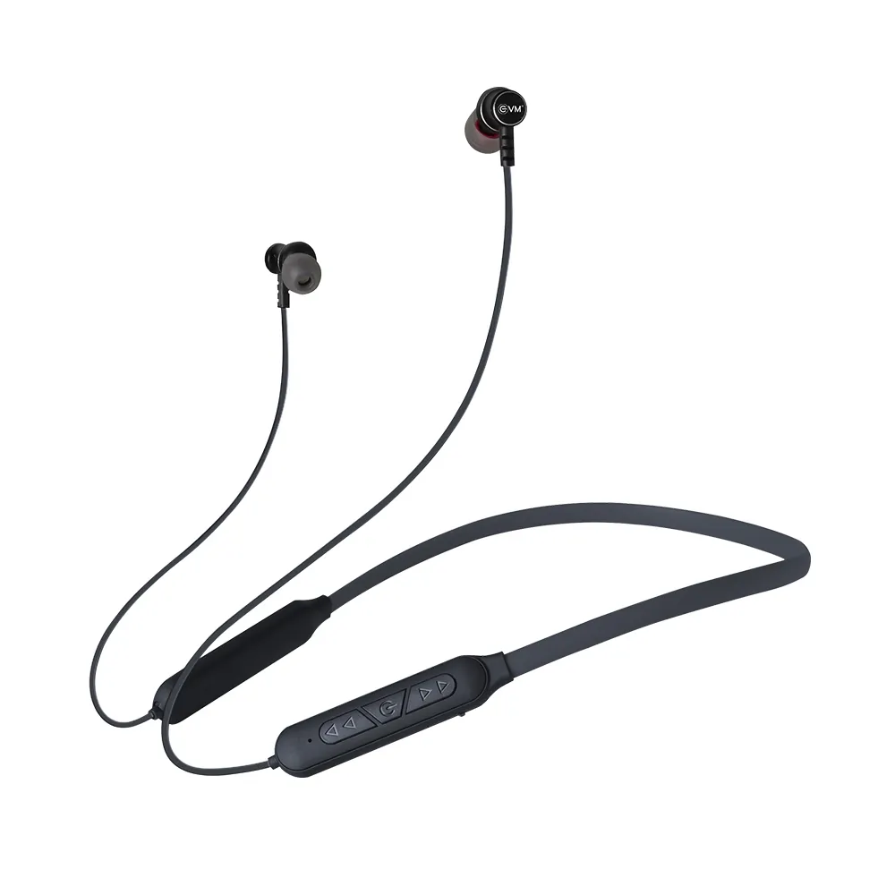 EVM Bluetooth Neckband Earphone Ensport (NB-027) Black view 2